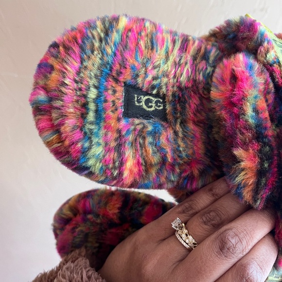 UGG Fluff It Pixelate faux-shearling slide slippers - Picture 5 of 6